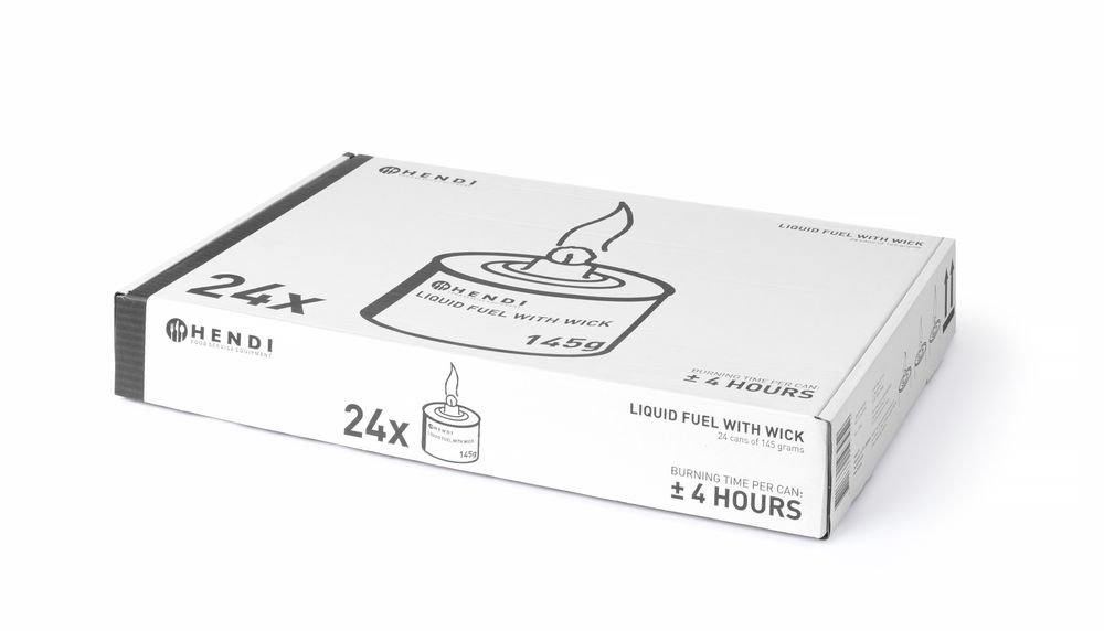 Hendi Vloeibare brandstof met lont | Brandduur 6 uur | 6 stuks