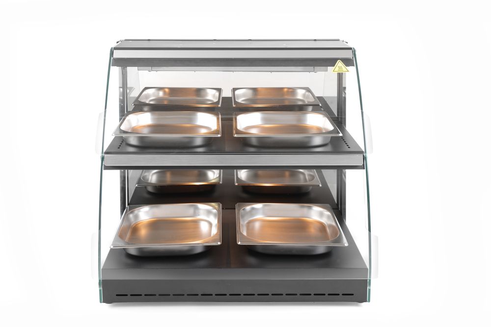 Warmhoudvitrine Quartz tweelaags | HENDI | 230V/560W | 650x485x(H)630mm