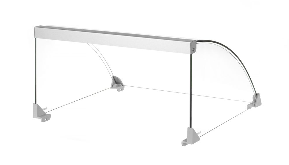 Glazen cover voor worstenroller grill | HENDI | Voor worstenroller grill 9 (268605) | 470x401x(H)250mm