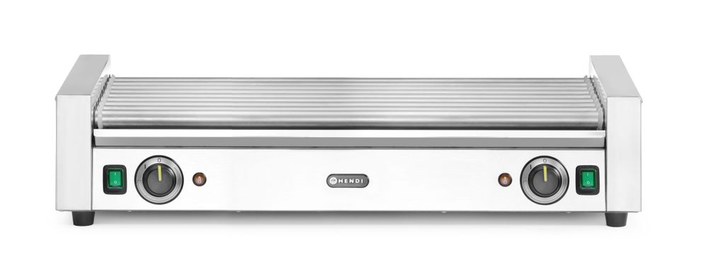 Worstrolgrill XL - 2 zones | HENDI | Zilver | 220-240V/2000W | 732x590x(H)168mm