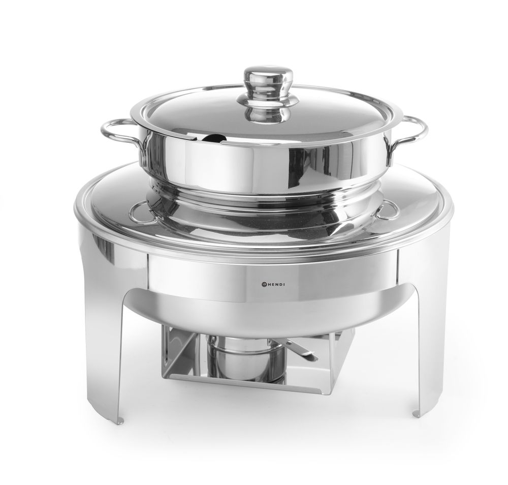 Hendi Soep Chafing Dish Mirror Finish Profi Line | 10 Liter | Ø420×(h)380 mm