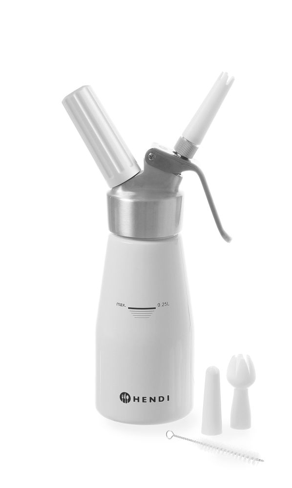 Hendi Slagroomapparaat 0,25 liter Kitchen Line