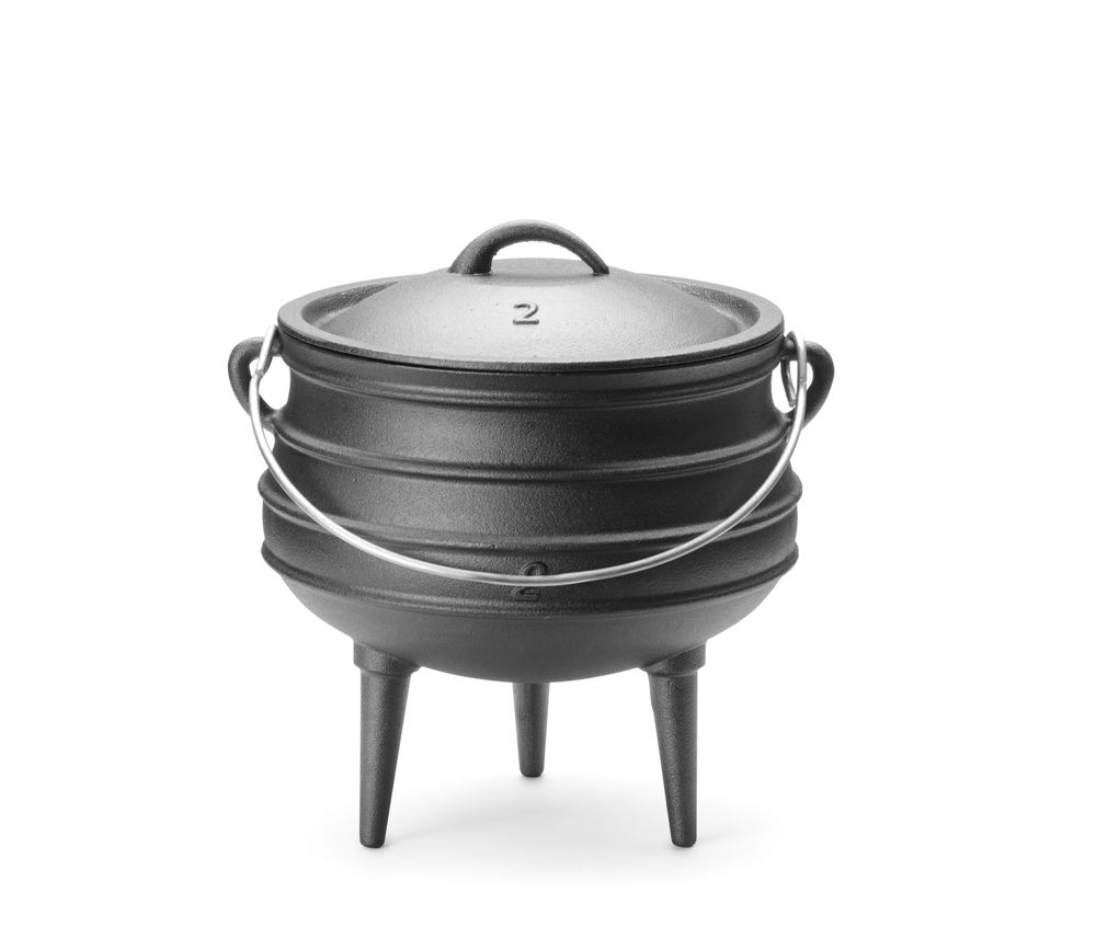 Gietijzeren pan | HENDI | Zwart | ⌀245x(H)280mm