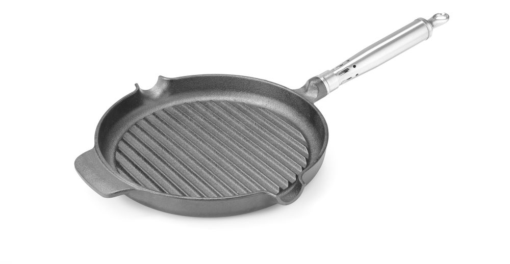 Gietijzeren Grillpan | HENDI | 398x265x(H)48mm