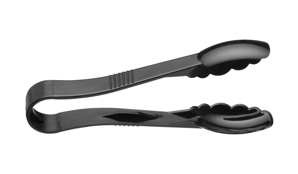 Hendi Kunststof serveertang 23 cm zwart