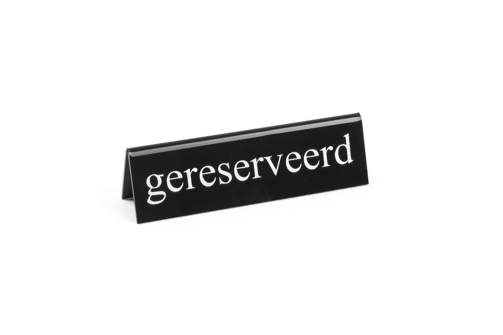 Tafelstandaard gereserveerd | HENDI | gereserveerd | 130x30x(H)38mm