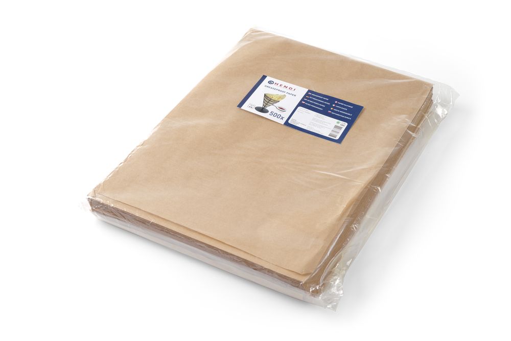 Hendi Vetbestendig papier 25x35 beige - 500 stuks
