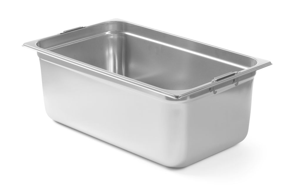 Hendi GN 1/1 Bak met intrekbare handgrepen | 28 Liter | RVS | (h)200 mm