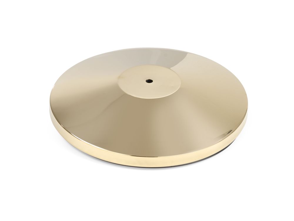 Afzetpaal met goudkleurige afwerking | HENDI | bodemplaat | ⌀360x(H)65mm