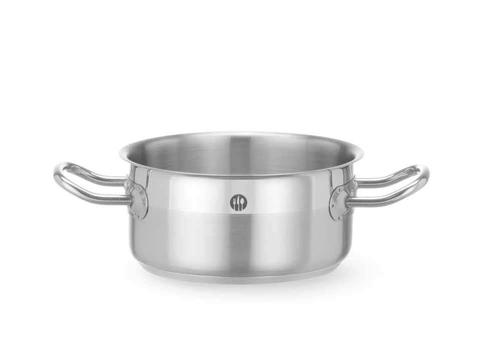 Hendi Kookpan Laag 1,5 Liter Profi Line | RVS | zonder deksel | Ø16×(h)7,5 cm