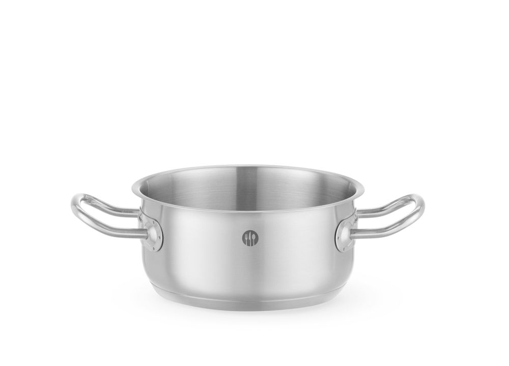 Hendi Kookpan Laag 1,4 Liter Kitchen Line | RVS | zonder deksel | Ø16×(h)7,5 cm
