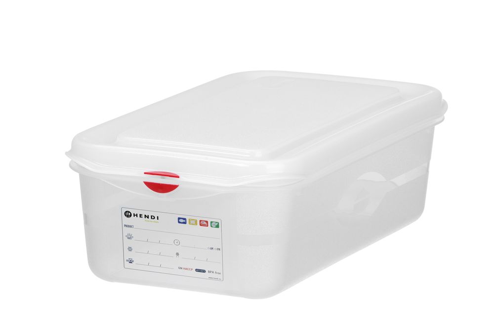 Container GN 1/3 polypropyleen | HENDI | GN 1/3 | 6L | Transparant | 325x176x(H)150mm