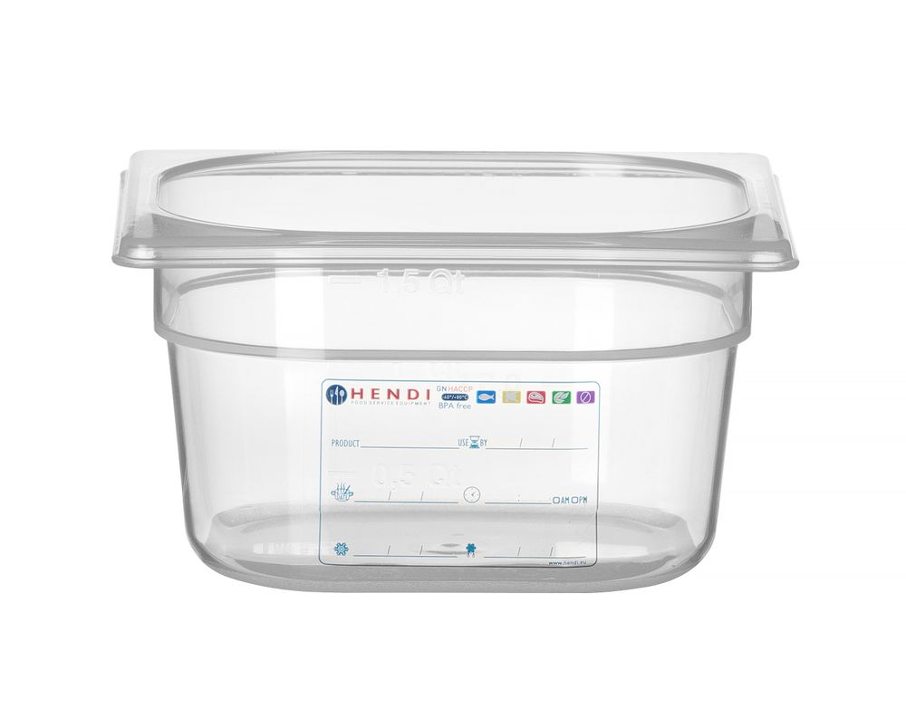 Hendi GN voorraaddoos 1/6 - 100 mm