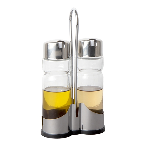 EMGA Menage 2-delig roestvrijstaal 18/8 glas