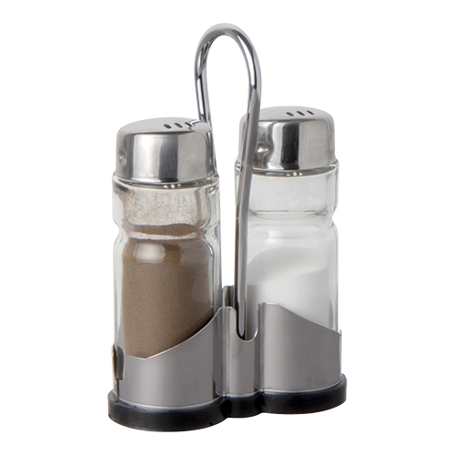 EMGA Menage 2-delig roestvrijstaal 18/8 glas