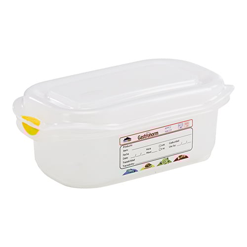 Denox Voedseldoos 1/9 GN | 65 mm | 17,6x10,8 cm | 0,6 ltr