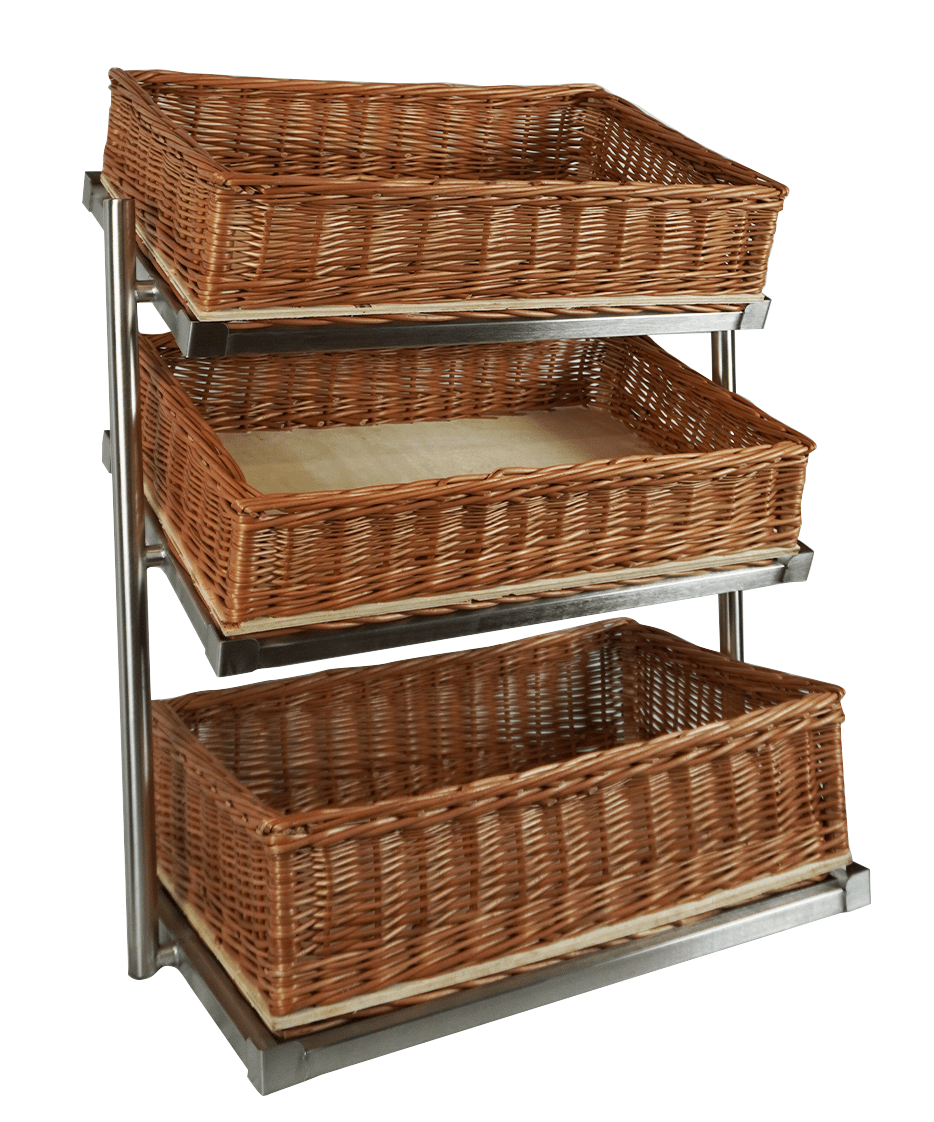 Broodmanden Etagere 3 Hoog Breed Incl. Manden