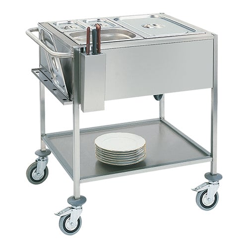 CaterChef Bain-marie wagen 2/1 GN
