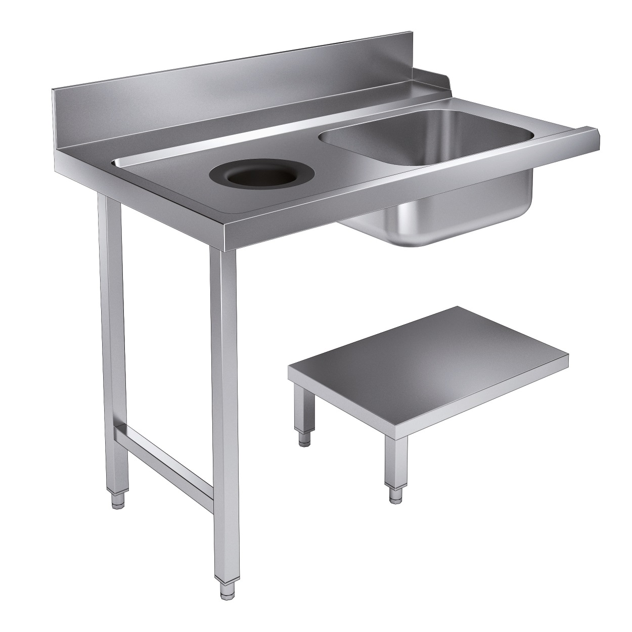 Aanvoertafel Bodemschap Met Afvalgat 1200 Links Tbv 7280.0045-0046