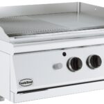 Combisteel Elektrische bakplaat Base 700 | 80x70 cm | half geribd