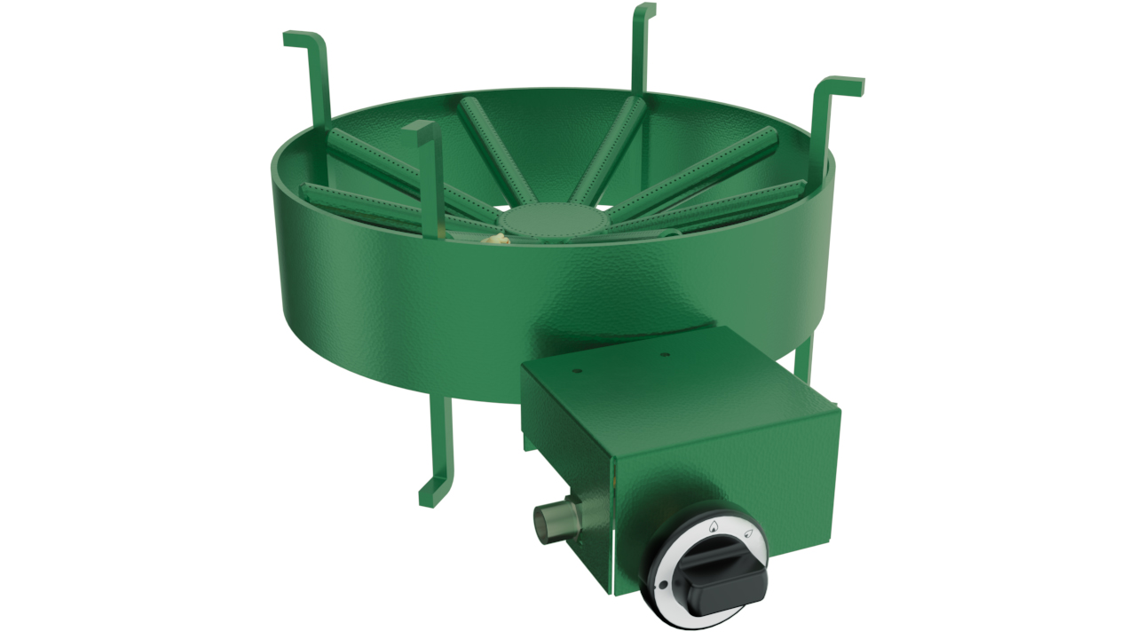 Gas Wokbrander Rond 15kw
