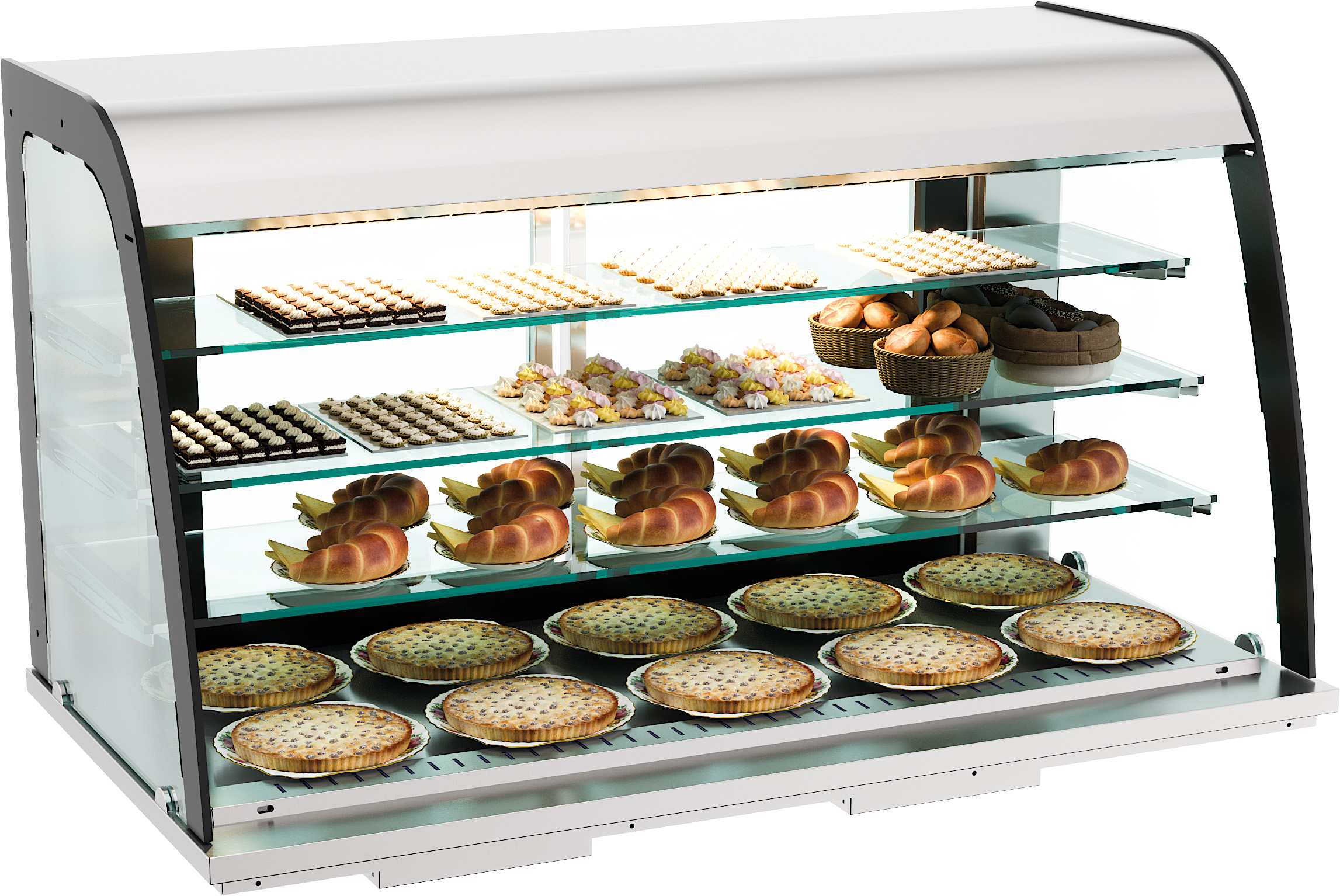 Drop-in Neutraal Vitrine 155l Open