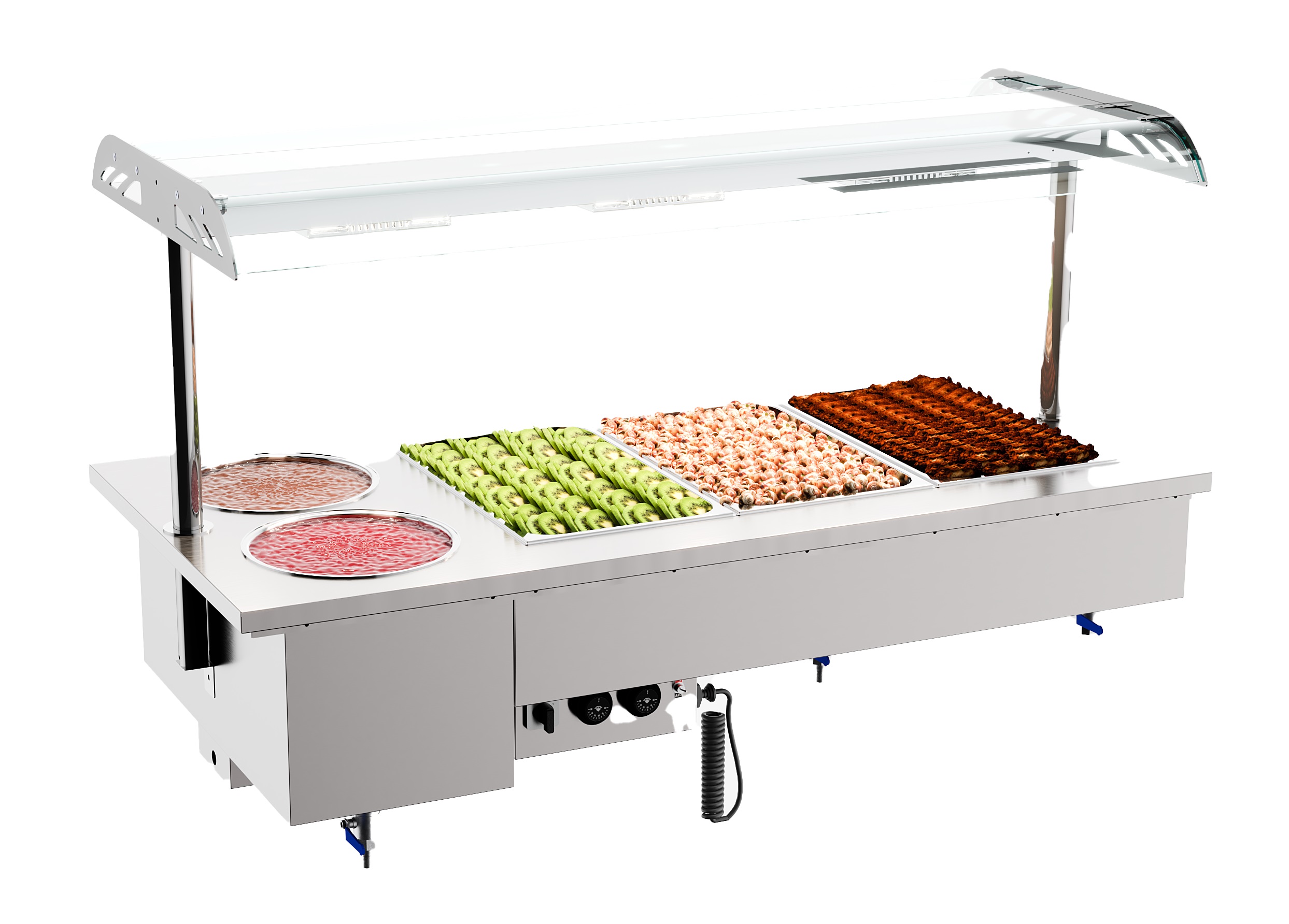 Drop-in Bain-marie Met Bowls 3/1