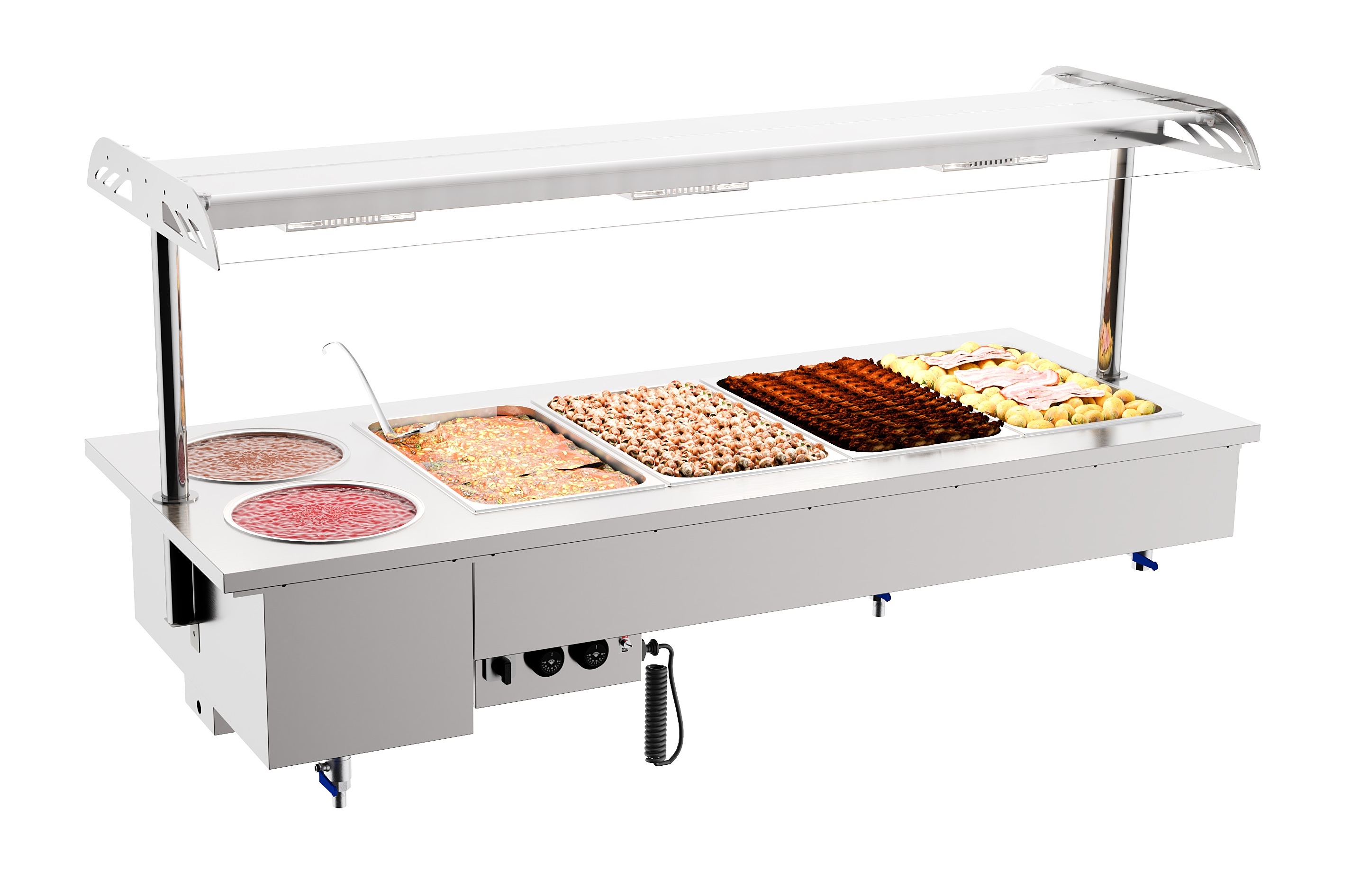 Drop-in Bain-marie Met Bowls 4/1