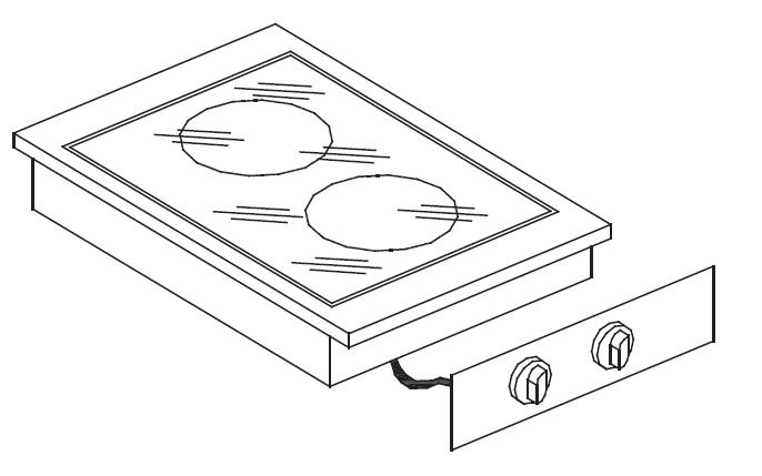 Keramische Kookunit 2 Zones
