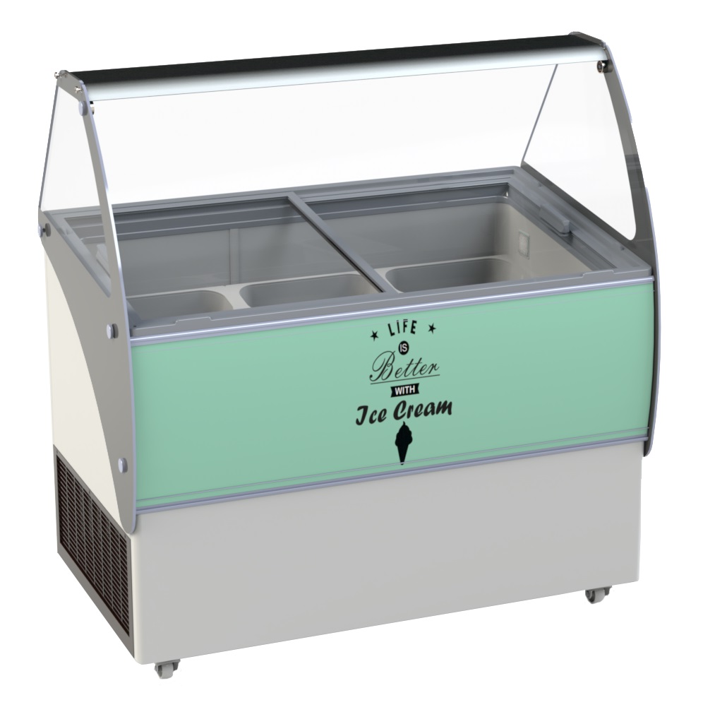 Schepijsvitrine Curacao 10x 5 Ltr