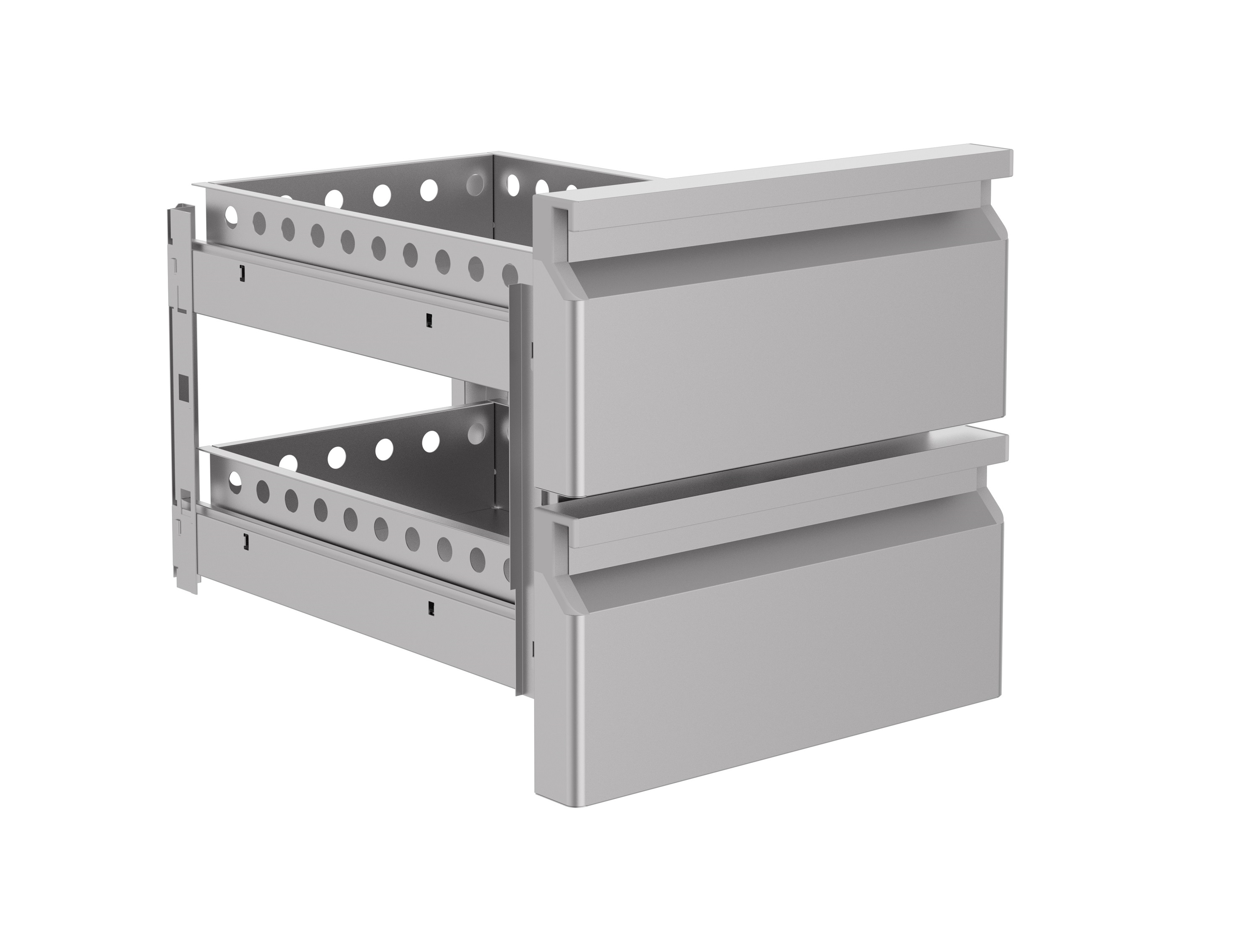 Ladenblok 1/2 7489.5075 - 5080 - 5082 Combisteel Geeft Geen Garantie Op Het Inbouwen Van Een Ladeblok
