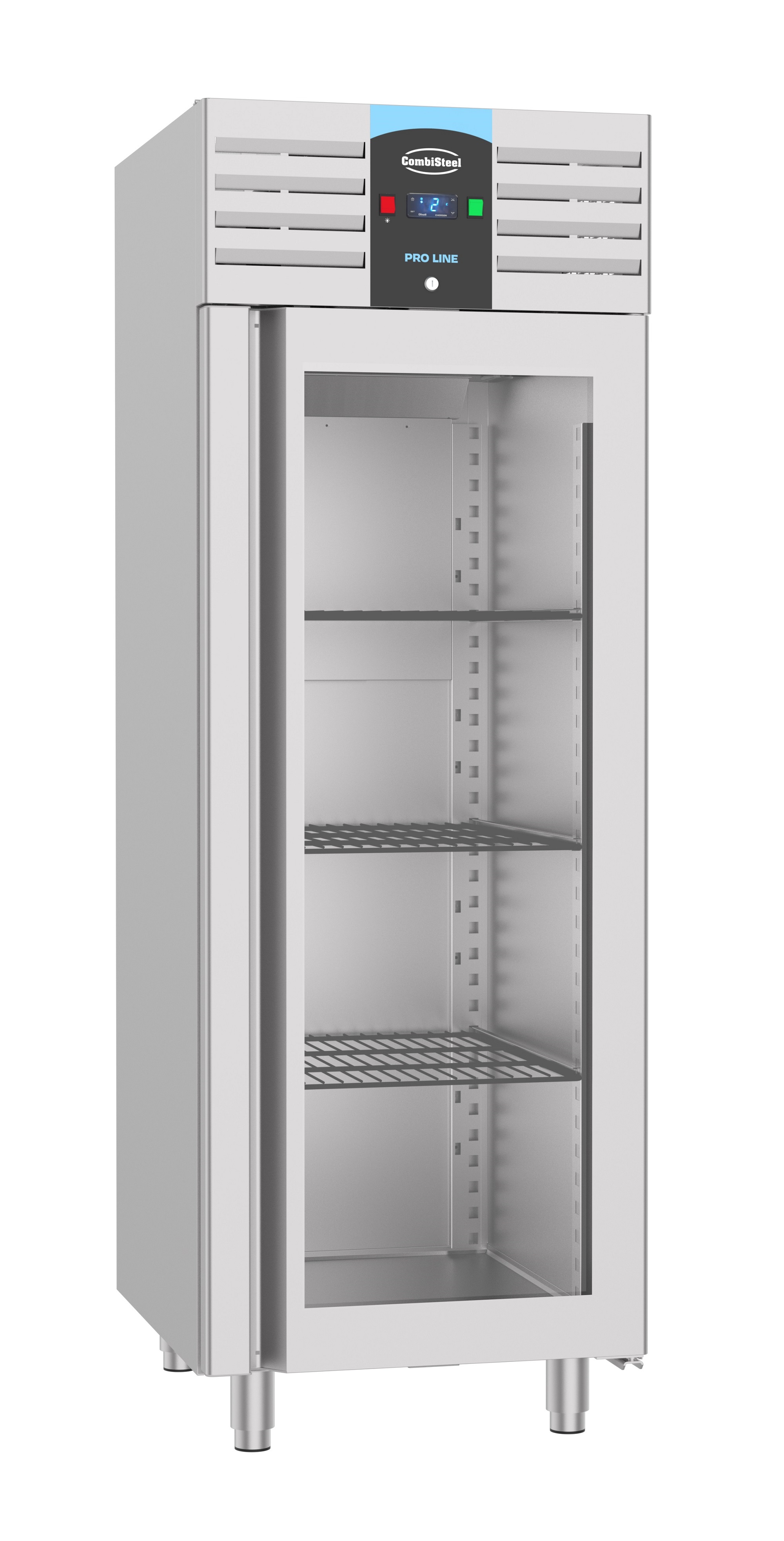 Vrieskast Rvs Glasdeur Mono Block 700 Ltr