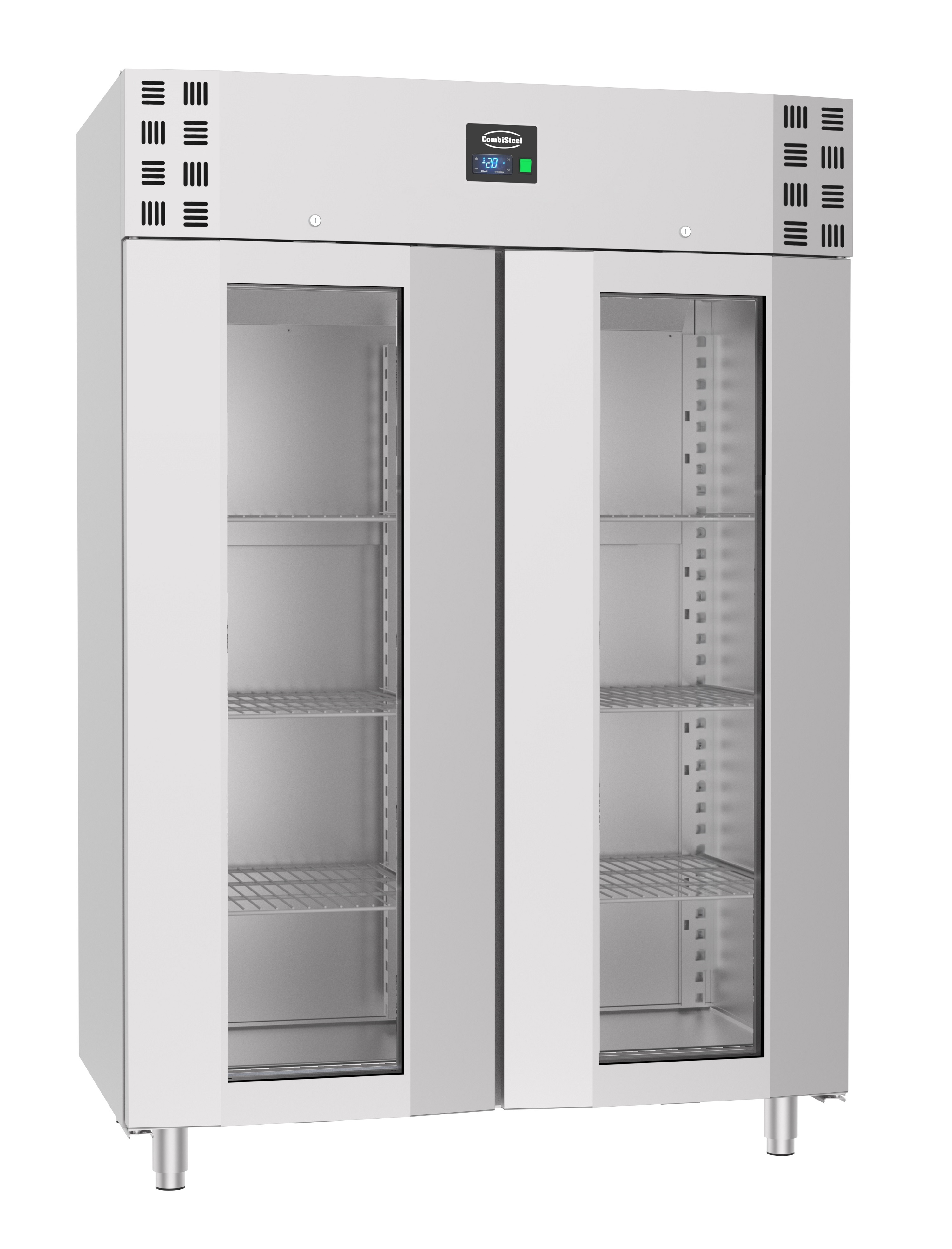 Vrieskast Rvs Glasdeur Mono Block 1400 Ltr