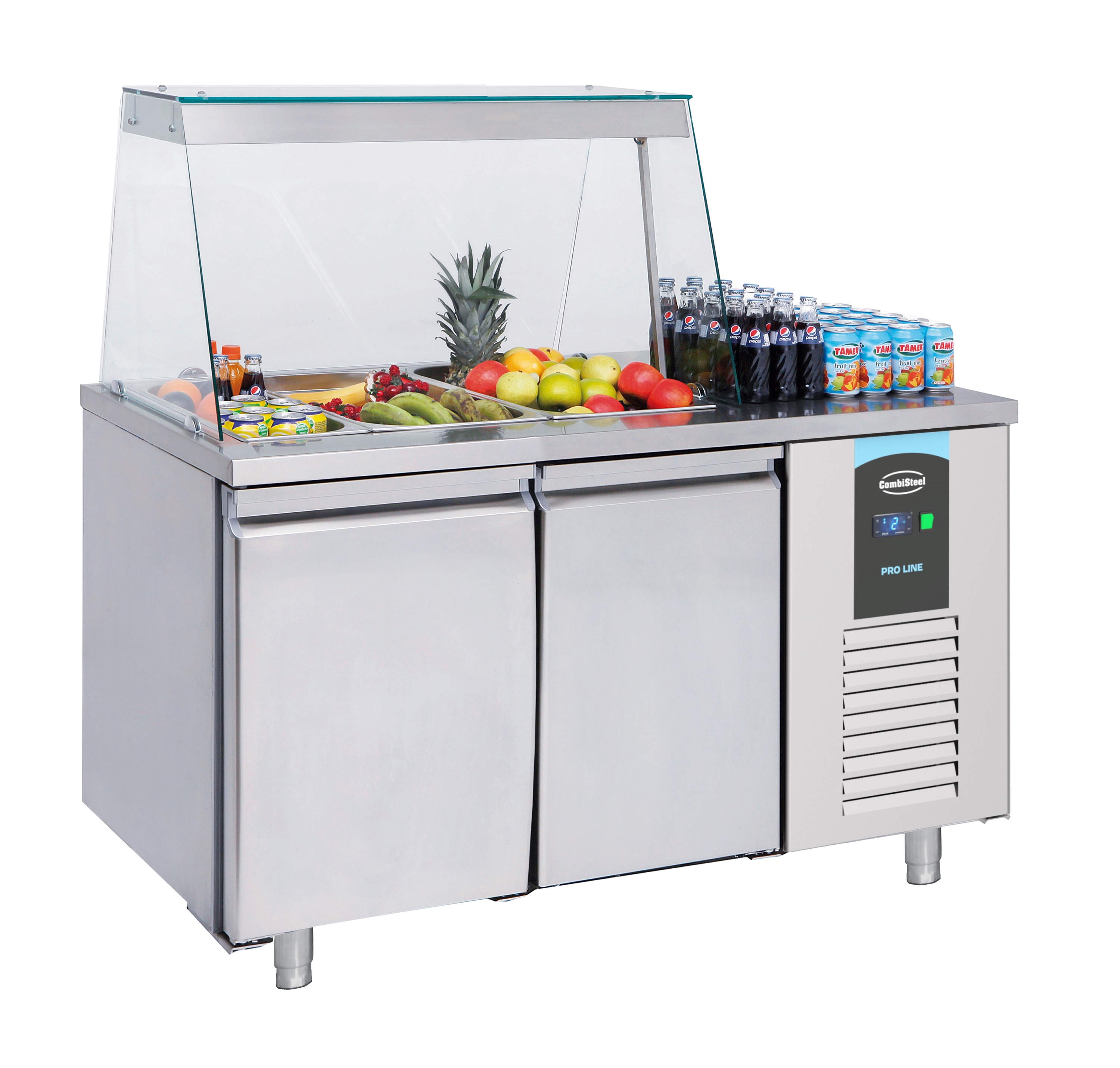 Saladette 2 Deuren 3x 1/1 Gn Pan