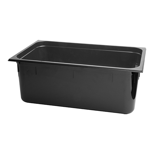 CaterChef GN bak 1/1 - 200 mm zwart polycarbonaat