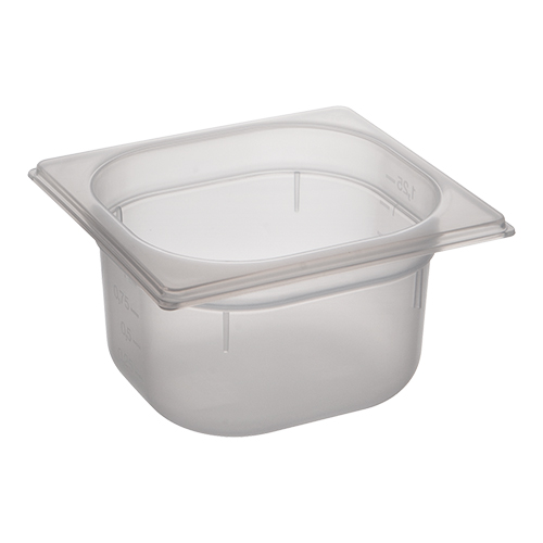 CaterChef Voedseldoos 1/6 GN | 100 mm | 17,6x16,2 cm | 1,6 liter