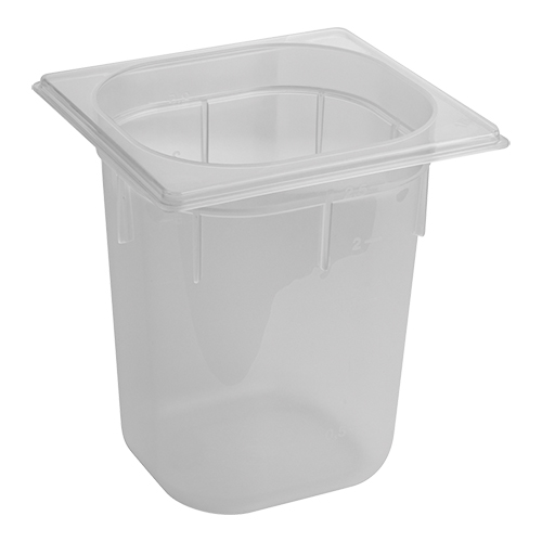 CaterChef Voedseldoos 1/6 GN | 200 mm | 17,6x16,2 cm | 3,4 liter