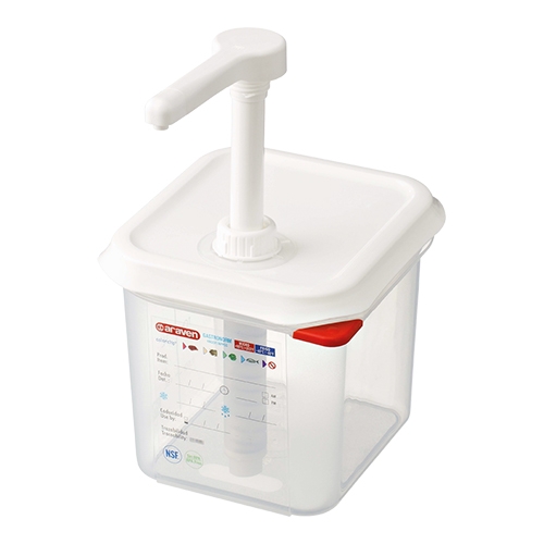 Araven Dispenser 2,6 liter - 1/6 GN