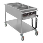 Max Pro Bain-marie wagen 3x 1/1 GN