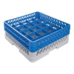 CaterRacks Bekerglazenkorf 50x50 | 25 vaks | 9x9 cm | 16 cm hoog