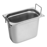 CaterChef GN bak 1/4 - 200 mm rvs met grepen Heavy Duty