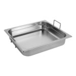 CaterChef GN bak 2/3 - 65 mm rvs met grepen Heavy Duty