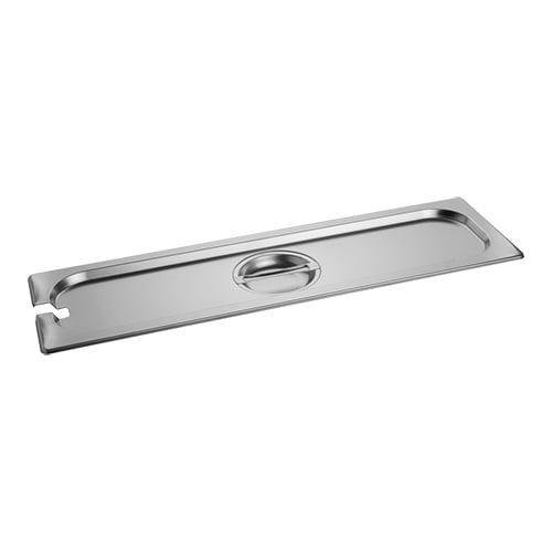 CaterChef GN deksel 2/4 rvs met lepel uitsparing Heavy Duty
