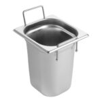 CaterChef GN bak 1/6 - 200 mm rvs met grepen Heavy Duty