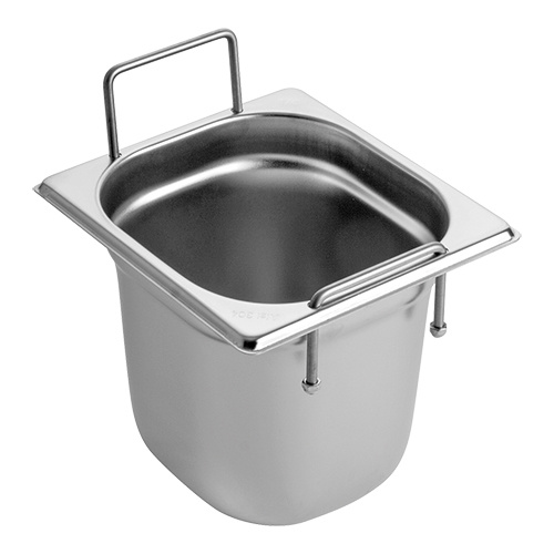 CaterChef GN bak 1/6 - 150 mm rvs met grepen Heavy Duty
