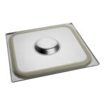 CaterChef GN deksel 2/3 rvs met siliconen afdicht rand Heavy Duty