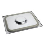 CaterChef GN deksel 1/2 rvs met siliconen afdicht rand Heavy Duty