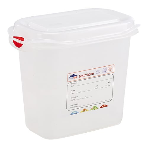 Denox Voedseldoos 1/9 GN | 150 mm | 17,6x10,8 cm | 1,5 ltr