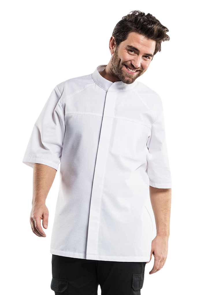 Chaud Devant Koksbuis Salerno SFX White korte mouw