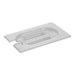 CaterChef GN deksel 1/9 transparant polycarbonaat met lepeluitsparing